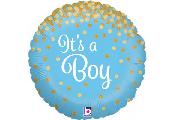 It's A Boy - Glittering Holographic - Betallic 18"/45cm