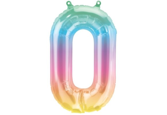 Cijfer Mini Rainbow 0 - 16"/40cm zelfsluitend