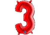 Cijfer Mini Red 3 - 14"/36cm