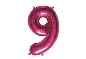 SALE > Cijfer Mini Magenta 9 - 16 inch