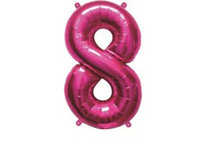SALE > Cijfer Mini Magenta 8 - 16 inch