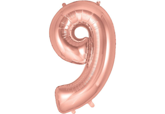 Cijfer Rose Gold 9 - O34"