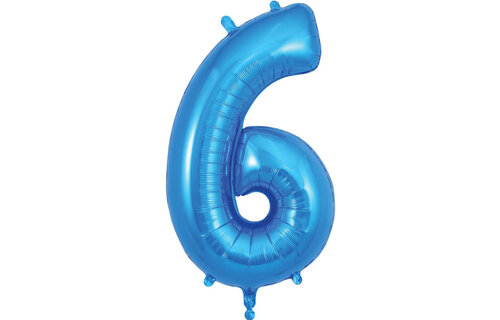 Cijfer Blue 6 - O34"