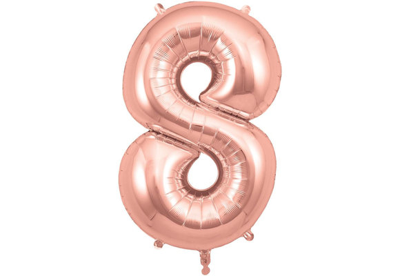 Cijfer Rose Gold 8 - O34"