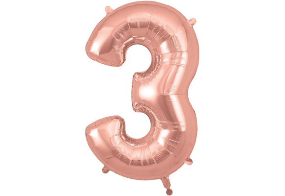 Cijfer Rose Gold - 3 - Oaktree 34 inch
