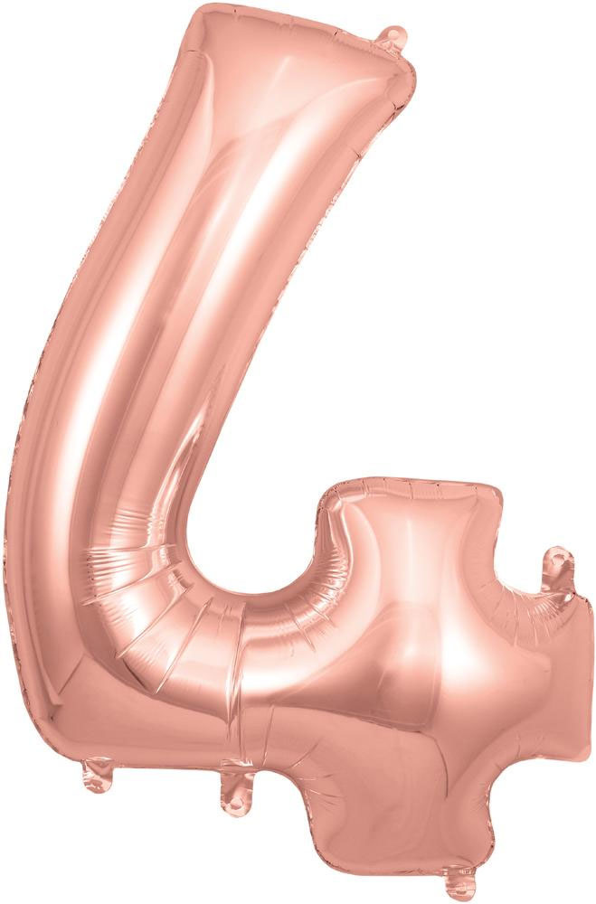 Cijfer Rose Gold 4 - O34"