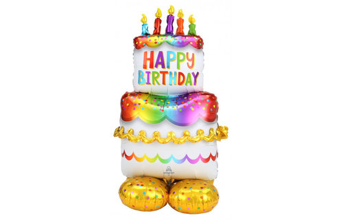 Airloonz - Birthday Cake - 68x134cm