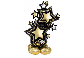 Airloonz - Star Cluster Black & Gold - 86x149cm