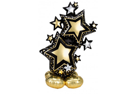 Airloonz - Star Cluster Black & Gold - 86x149cm