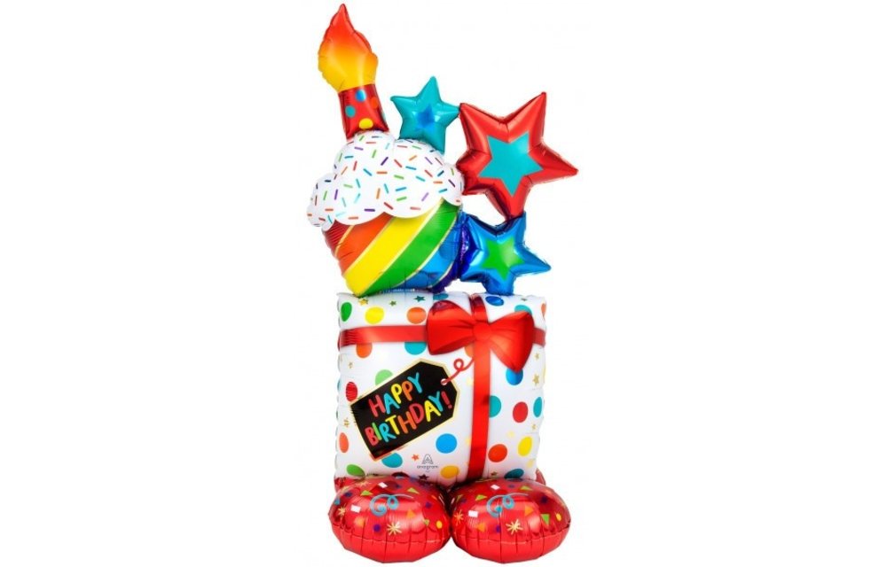 Airloonz - Stacked Birthday Icons - 71x139cm - Anagram