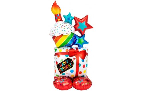 Airloonz - Stacked Birthday Icons - 71x139cm - Anagram