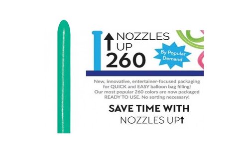 Nozzle Up - Sempertex 260 - Green 030 - 50 pieces
