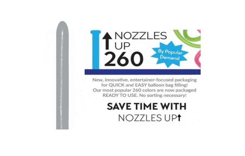 Nozzle Up - Sempertex 260  - Grey 081 - 50 pieces
