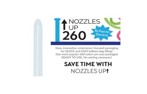 Nozzle Up - Sempertex 260  - White 005 - 50 Stuks