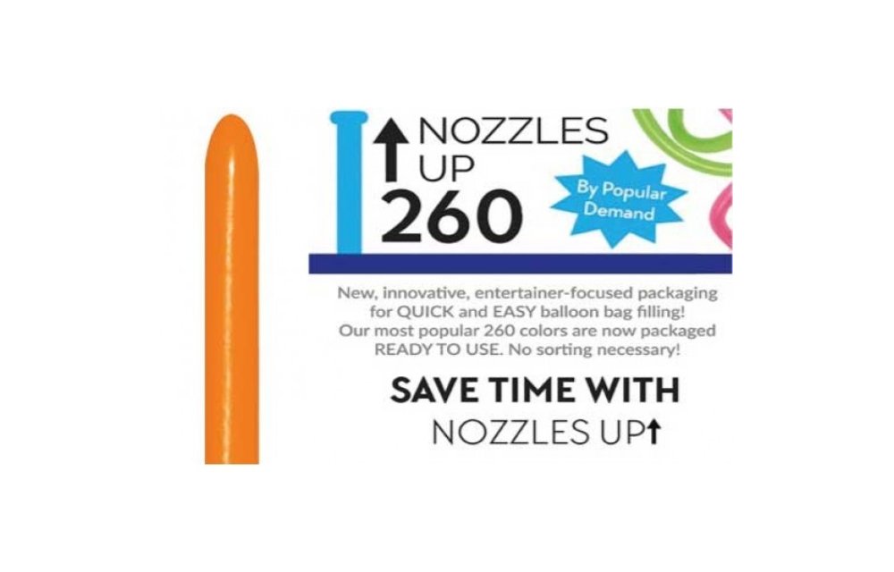 Nozzle Up - Sempertex 260  - Orange 061 - 50 pieces