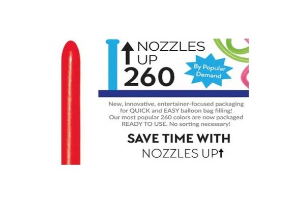 Nozzle Up - 260 - Red 015 - 50 Stuks