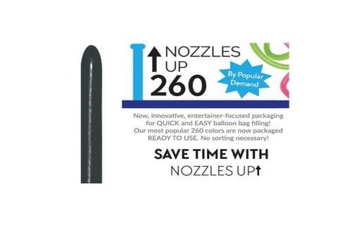 Nozzle Up - Sempertex 260  - Black 080 - 50 pieces
