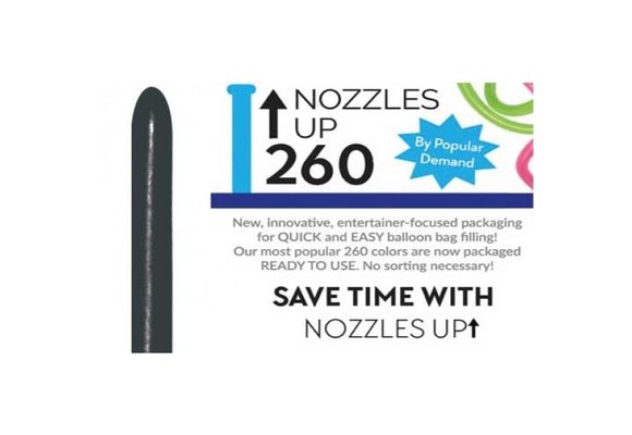 Nozzle Up - 260  - Black 080 - 50 pcs.