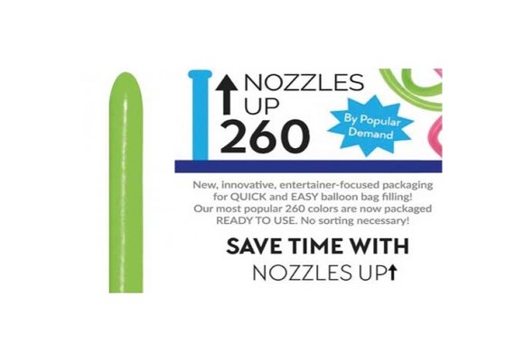 Nozzle Up - 260  - Lime Green 031 - 50 pcs.