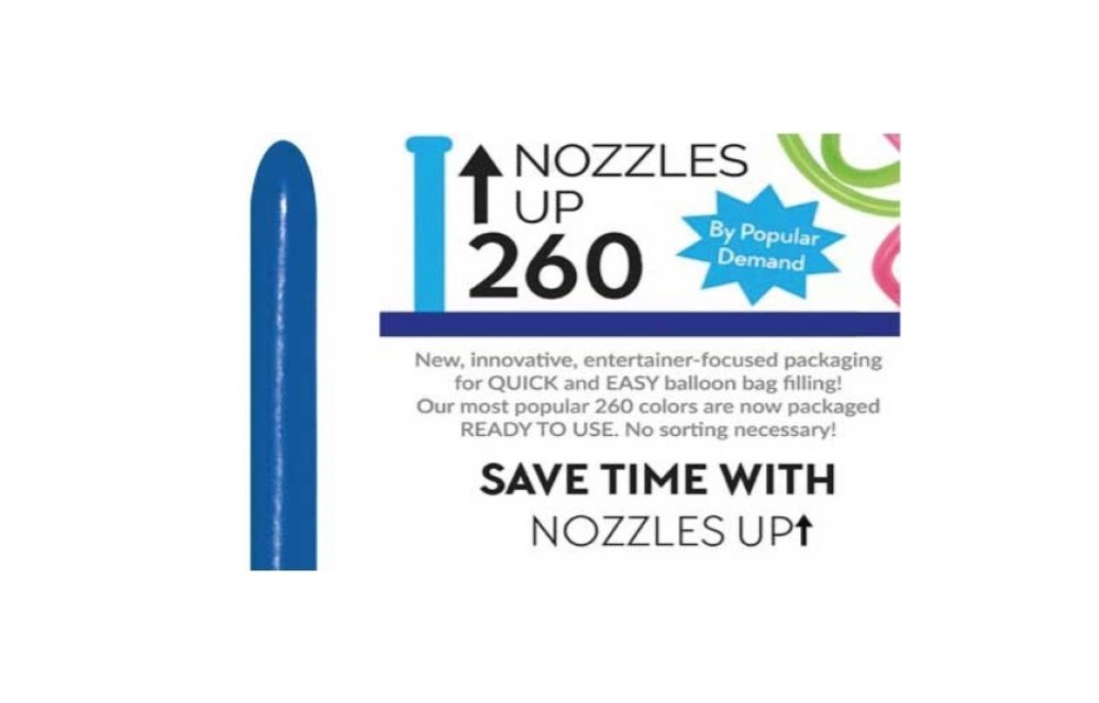 Nozzle Up - Sempertex 260  - Royal Blue 041 - 50 pieces