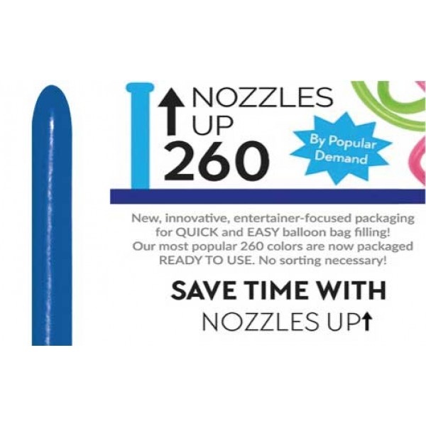 Nozzle Up - Sempertex 260  - Royal Blue 041 - 50 pieces