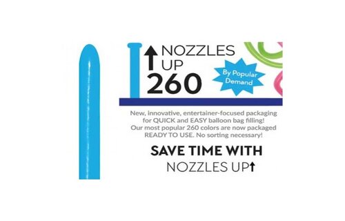 Nozzle Up - Sempertex 260  - Blue 040 - 50 pieces