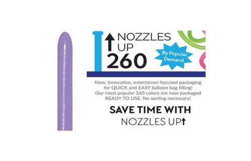 Nozzle Up - Sempertex 260  - Lilac 050 - 50 count