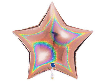 Star - Glittering - Rose Gold - 36 inch - Grabo