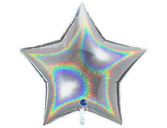 Star - Glittering - Silver - 36 inch - GRABO