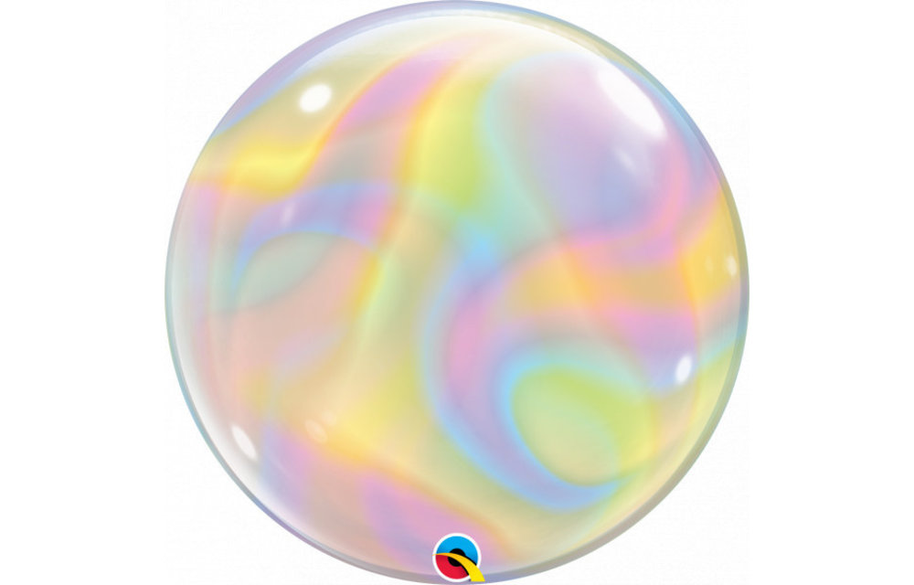 BUBBLE Iridescent Swirls - 22 inch - Qualatex