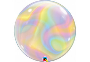 BUBBLE Iridescent Swirls - 22 inch - Qualatex