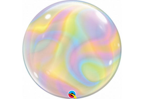 BUBBLE Iridescent Swirls - 22 inch - Qualatex
