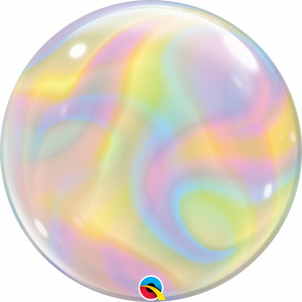BUBBLE Iridescent Swirls - 22 inch - Qualatex