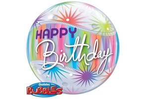 BUBBLE Happy Birthday Sorbet Starblast - 22"/56cm