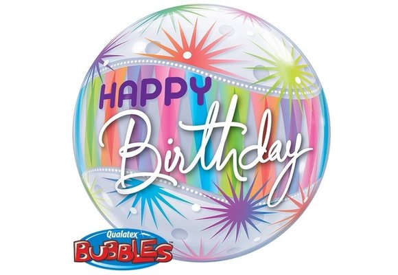 SALE > BUBBLE Happy Birthday Sorbet Starblast - 22"/56cm