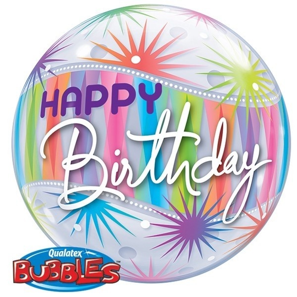 BUBBLE Happy Birthday Sorbet Starblast - 22"/56cm