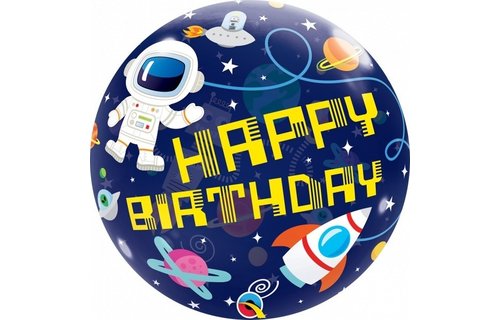 BUBBLE Outer Space Birthday - 22 inch - Qualatex