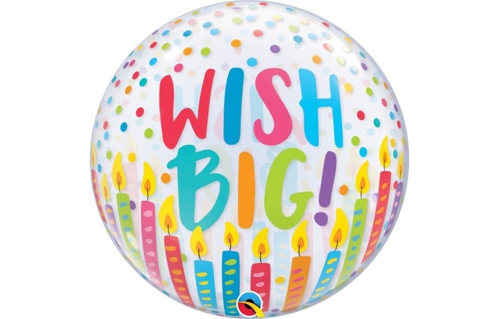 BUBBLE Wish Big! - 22 inch - Qualatex