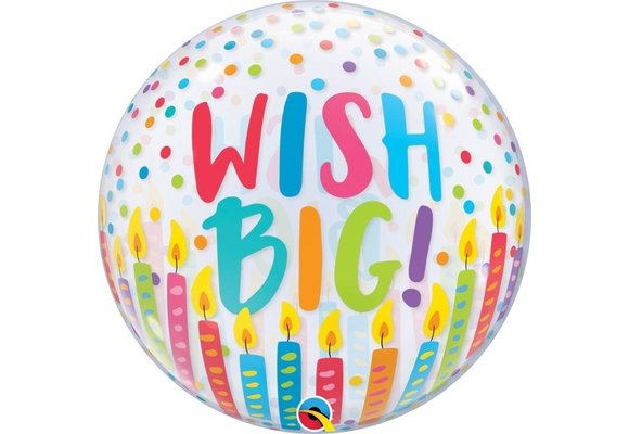 SALE > BUBBLE Wish Big! - 22 inch - Qualatex
