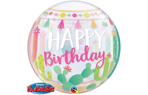 BUBBLE Birthday Lama Party - 22 inch - Qualatex