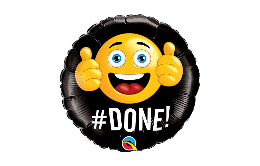 MICROFOIL - #Done! - 9 inch - Qualatex - Airfilled
