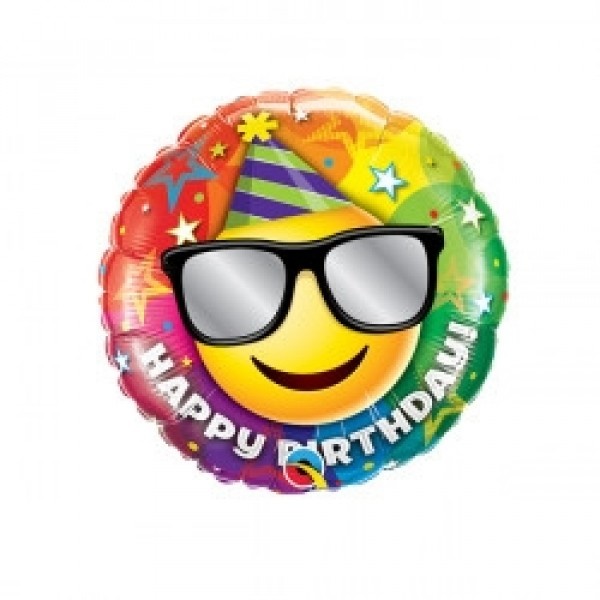 MICROFOIL - Birthday Smiley - 9 inch - Qualatex - VOL
