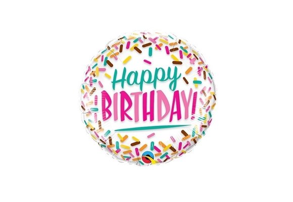 MICRO - Birthday - Sprinkles - 9 inch - Qualatex - VOL