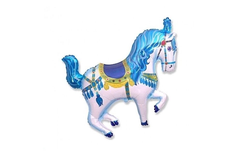 MICROFOIL - Circus Paard Blue - 14 inch - Flex - leeg
