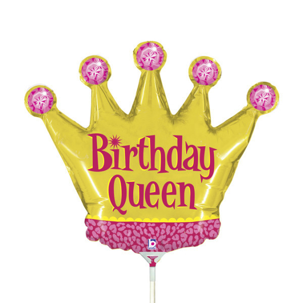 MICROFOIL - Crown Birthday Queen - 14 inch - Betallic - Airfilled