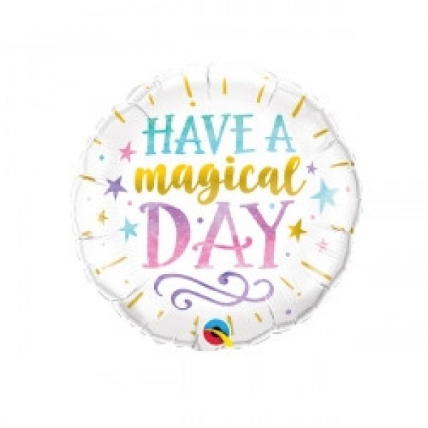 MICROFOIL - Have a Magical Day - 9 inch - Qualatex