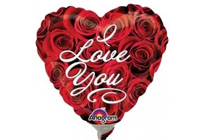 MICROFOIL - HEART Love You Roses - 9 inch - Anagram