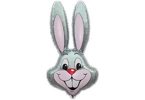 MICROFOIL - Konijn Hoofd Grijs - 14 inch - Flex - VOL