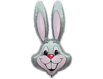 MICROFOIL - Konijn Hoofd Grijs - 14 inch - Flex - VOL