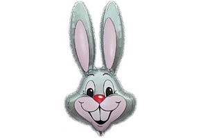 MICROFOIL - Konijn Hoofd Grijs - 14 inch - Flex